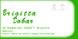 brigitta dobar business card